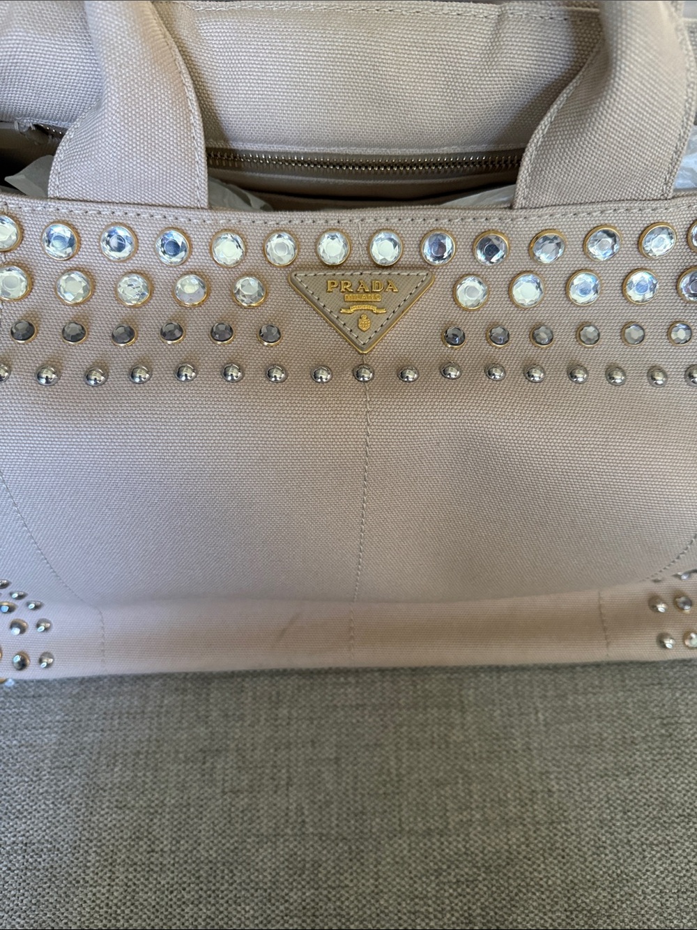 Prada preowned canvas bag - Picture 3 of 13